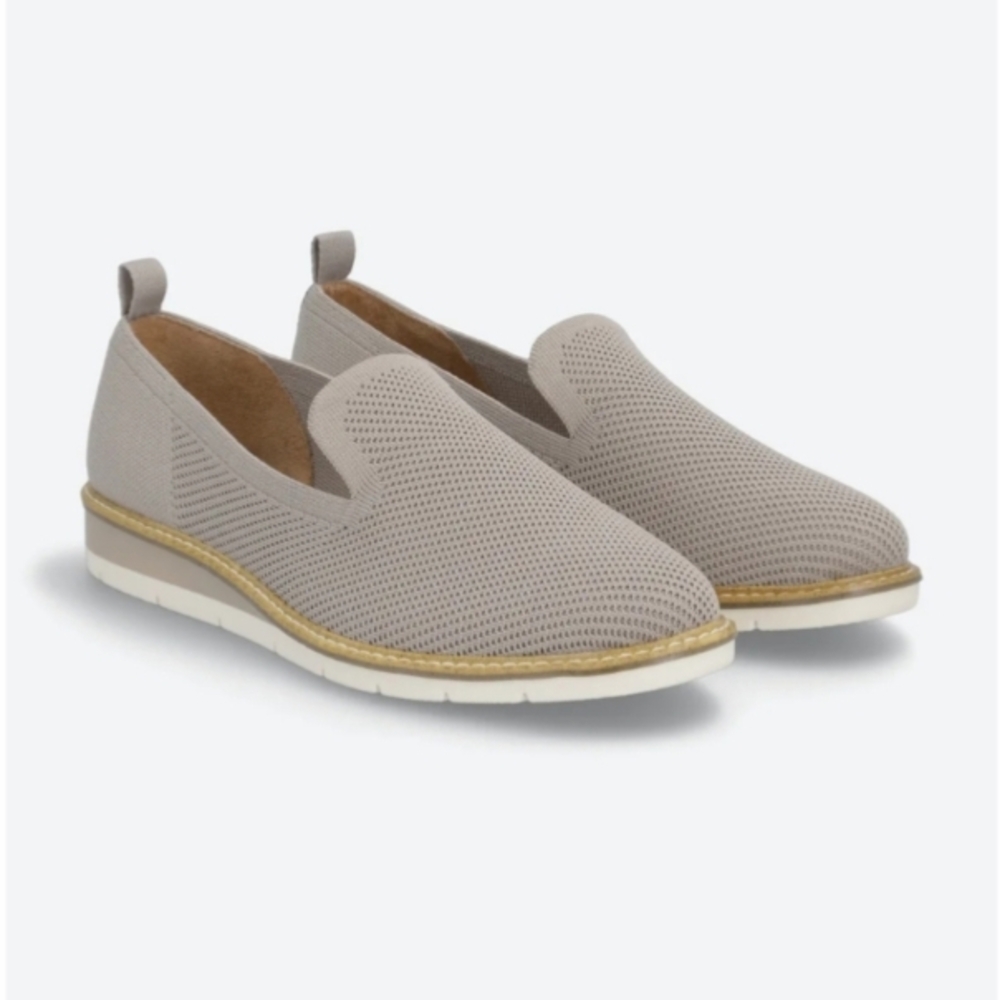 Adam Tucker Taupe Slip-On Casual Sneakers